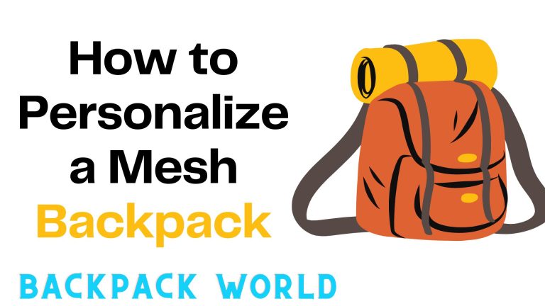 How to Personalize a Mesh Backpack?