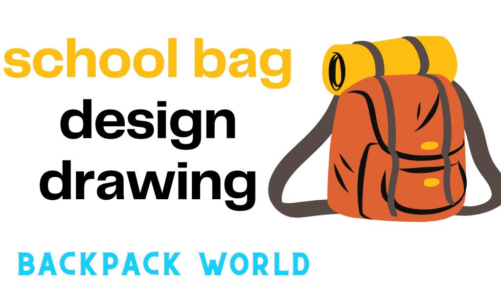 school bag design drawing
