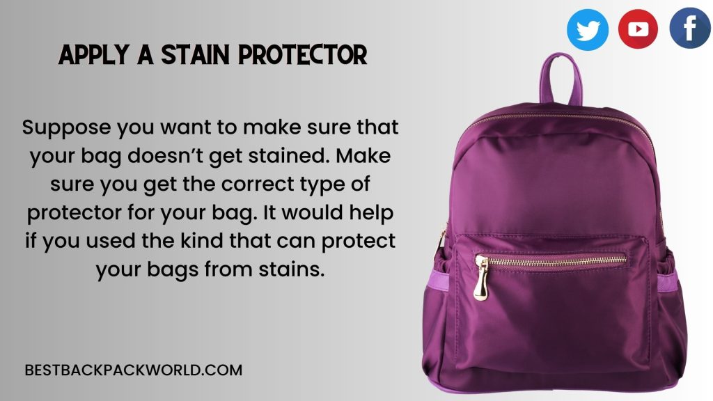 Apply a Stain Protector