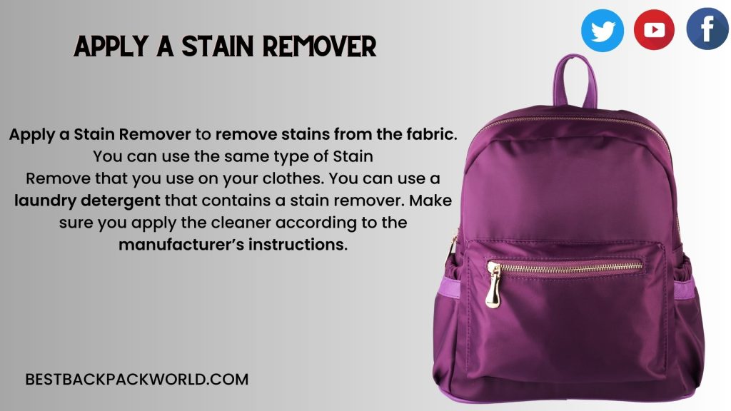 Apply a Stain Remover