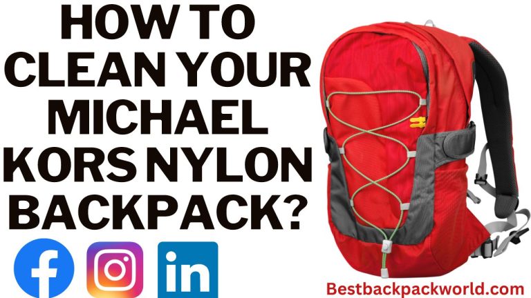 How to Clean Your Michael Kors Nylon Backpack?