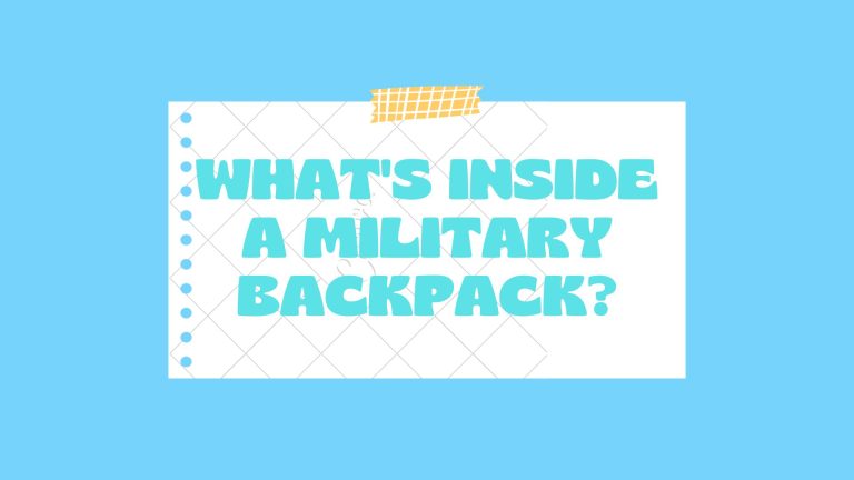 What’s Inside a Military Backpack?