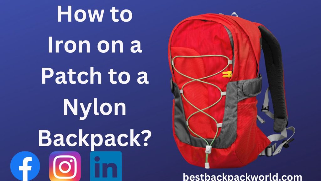 How-to-Iron-on-a-Patch-to-a-Nylon-Backpack