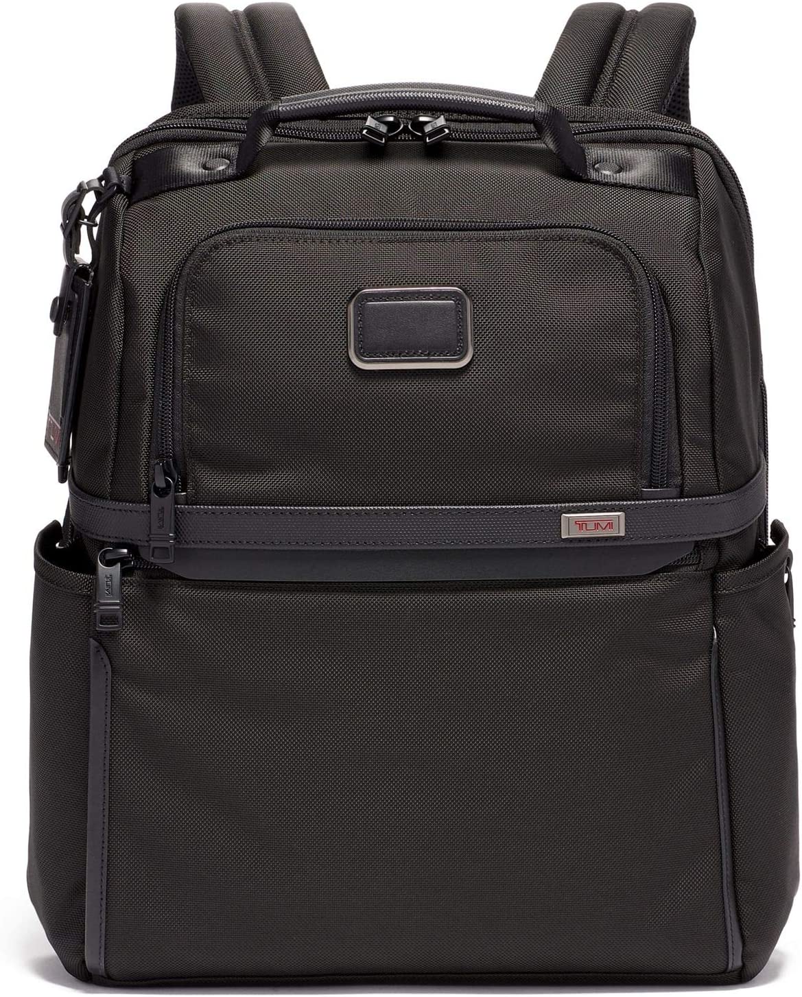 TUMI Alpha 3 Slim Solutions Laptop Brief Backpack - Hands-Free Comfort for Commuters - 15-Inch Computer Backpack for Men and Women - Black
